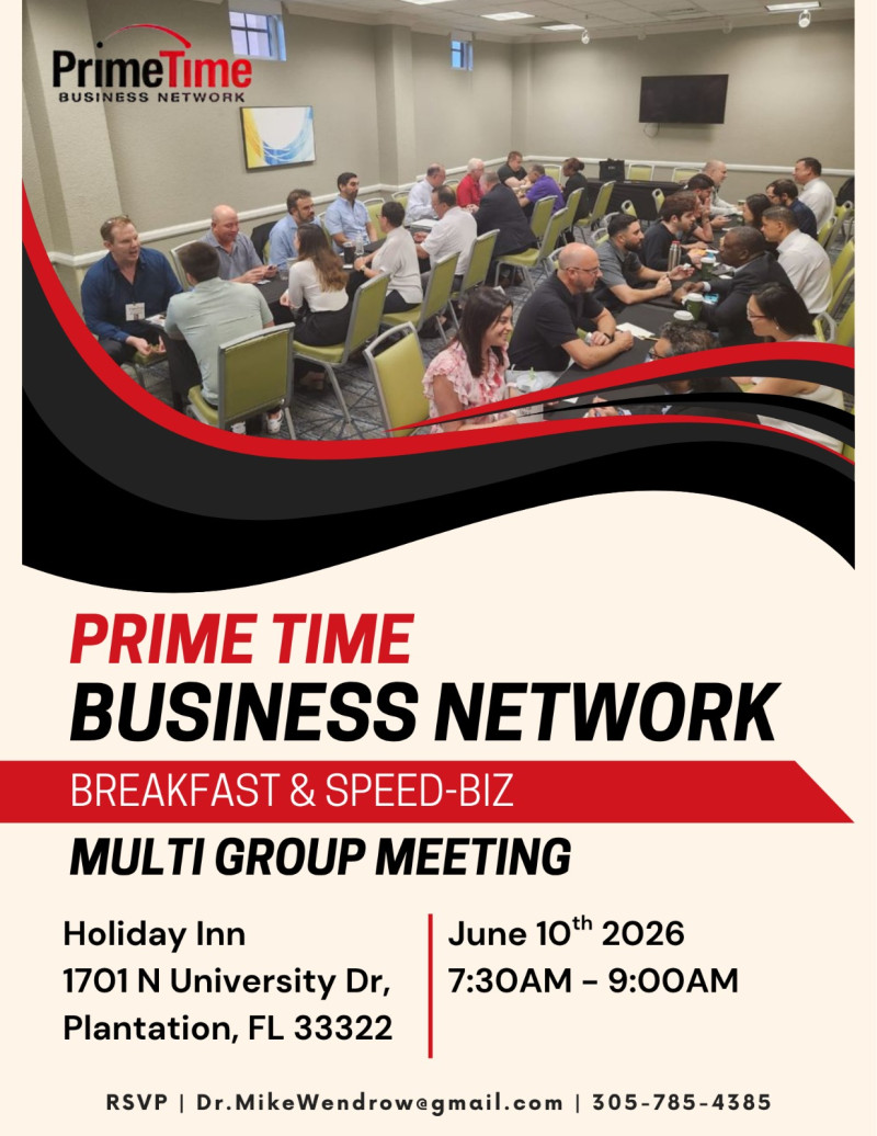 BREAKFAST AND SPEED-BIZ - PRIME TIME BUSINESS NETWORK JUN 10TH